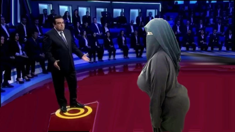 أجمل زوجة سعودية فاتنة الجمال اقتحمت برنامج المسامح كريم على قناة MBC وجعلت جورج قرداحي والجمهور في حالة ذهول ،، كأنها فلقة قمر(صور)