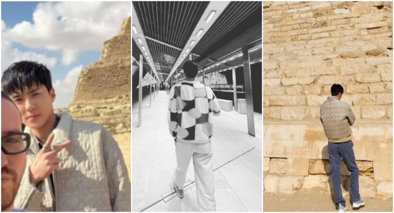 المغني الكوري "سيهون" يوثق رحلته في مصر.. من الأهرامات لقصر محمد علي