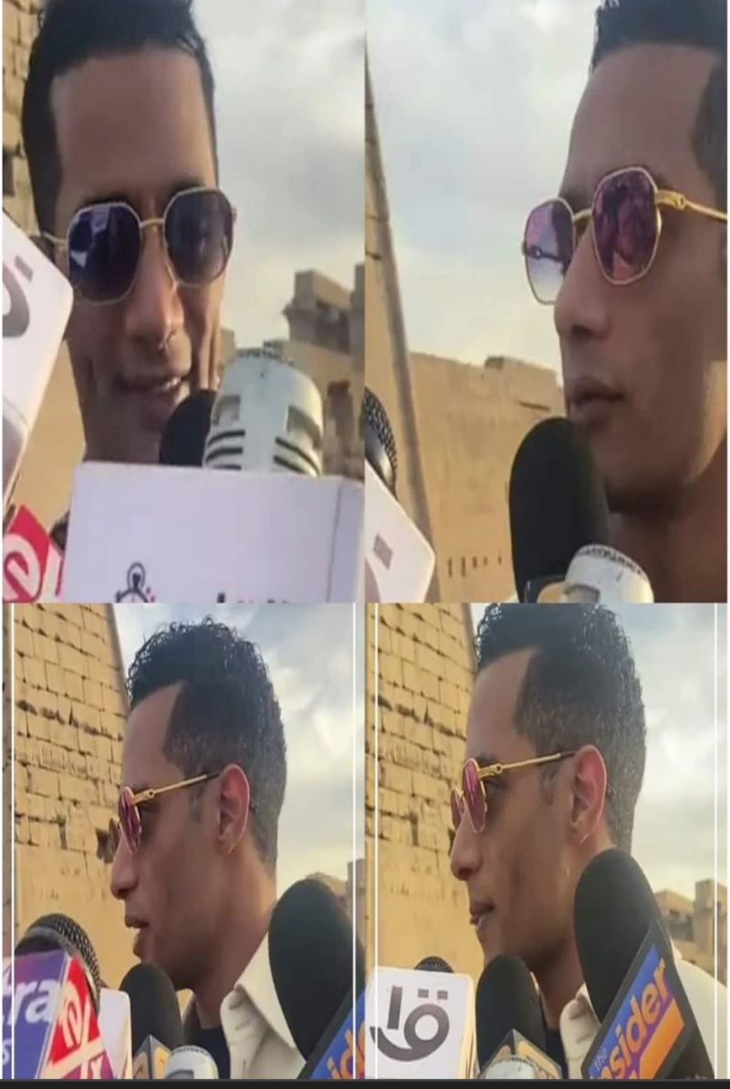 شاهد :صحفي يضرب محمد رمضان في وجهه (بالمايك( بعد أن تجرأ على إهانة نور الشريف وعادل إمام قبل يوم من رمضان - صور